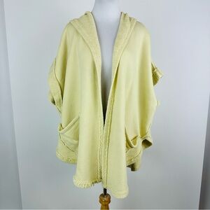 Free People Beach Cotton Terry Cloth Cover Up Beach Kimono Hoodie Oversized M/L